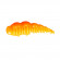 Силиконовая приманка Boroda Baits Super Soft Larva XL 40mm 1.8g ярко-оранжевый сыр (8шт-уп)