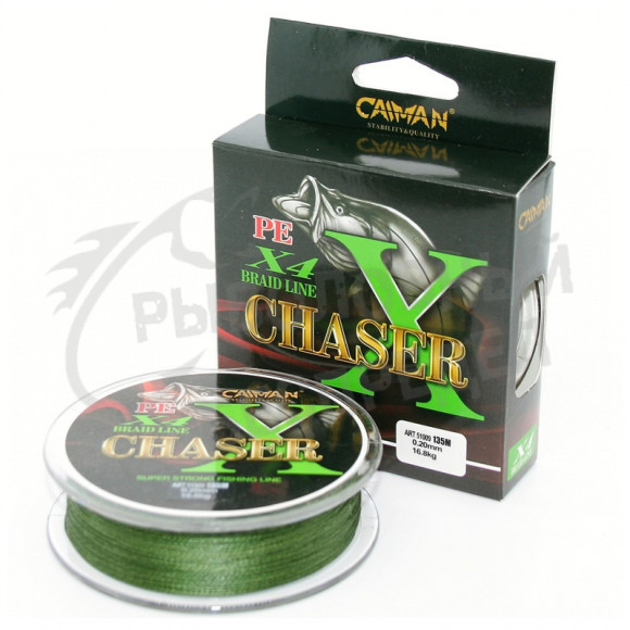 Плетеный шнур Caiman Chaser Green 135м 0,10 мм-6,70кг