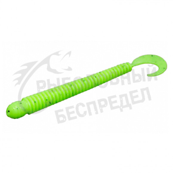 Силиконовая приманка B Fish N Tackle Ringworm 4" #Fluorescent Chartreuse Pepper