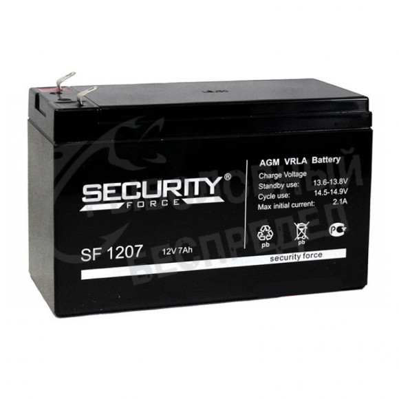 Аккумулятор Security Force SF 1207 12В 7.2 АН