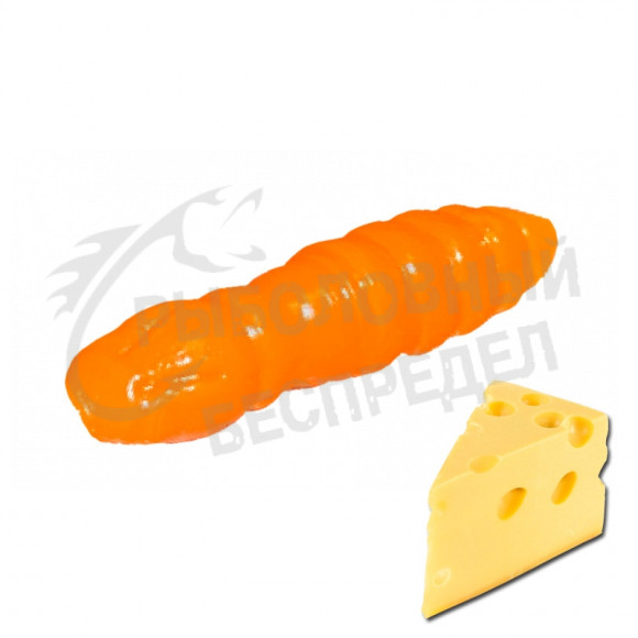Мягкая приманка Trout HUB Pupa 1.5" orange сыр