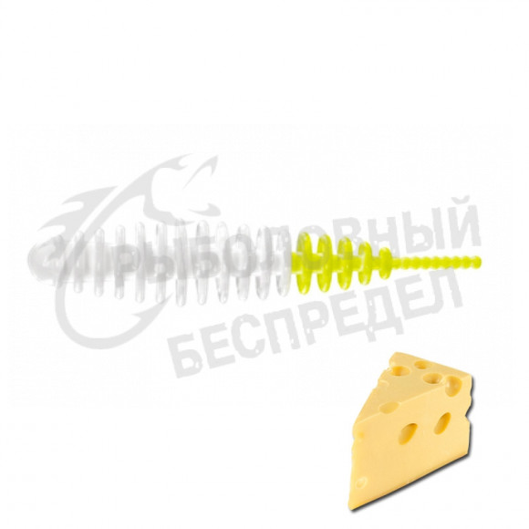 Мягкая приманка Mils Trout Baits Lech 1.7" WH+LIM 042 сыр