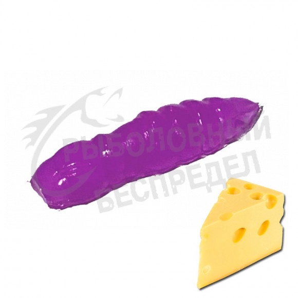 Мягкая приманка Trout HUB Pupa 1.5" purple сыр