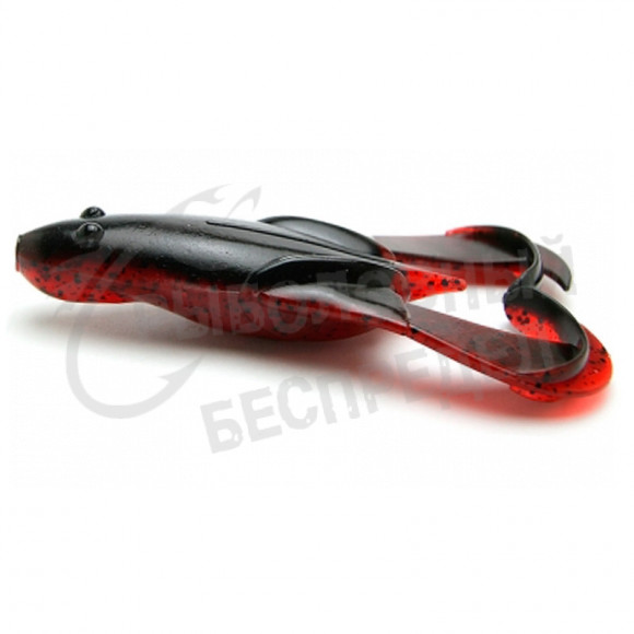 Приманка силиконовая Keitech Noisy Flapper 3.5" #467 Black Red Belly