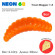Мягкая приманка Neon 68 Trout Maggot 1.5'' оранжевый 3D сыр