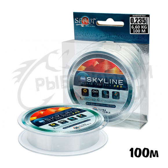 Леска Sprut Skyline EvoTech RPO Silver 0.335mm 10.15kg 100m