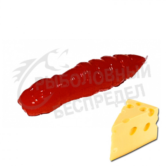 Мягкая приманка Trout HUB Pupa 1.5" red сыр