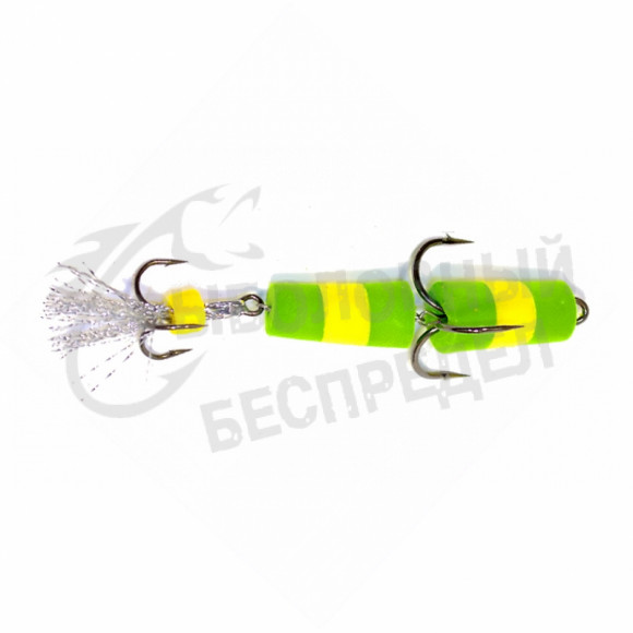Приманка Мандула "Флажок" XXL Fish Модель 18 цв. Зелено-Желто-Зеленый