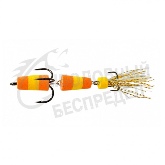 Приманка Мандула "Флажок" XXL Fish Модель 12 цв. Оранжево-Желтая