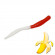 Мягкая приманка Trout HUB Flat Worm 3.1" #201 Red + White банан