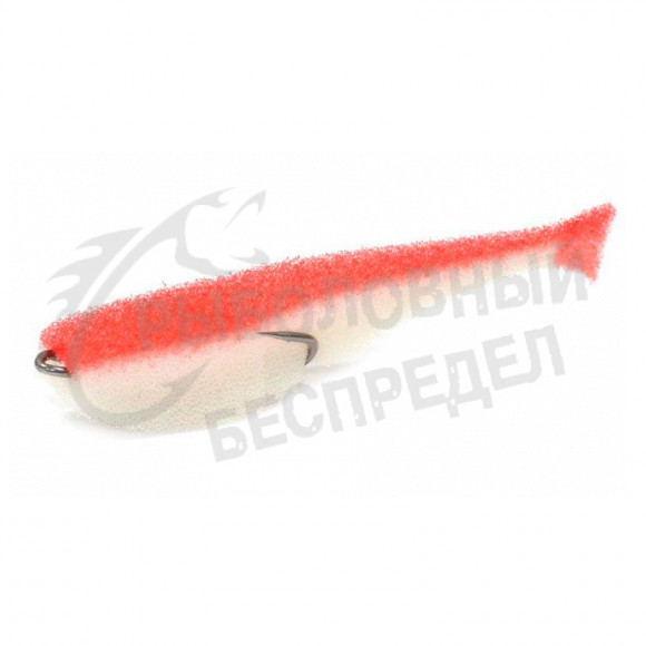 Поролоновая рыбка LeX Porolonium Classic Fish CD 8cm #WRB Бело-Красная