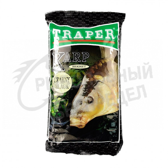 Прикормка Traper Secret Карп черный 1кг art.00201