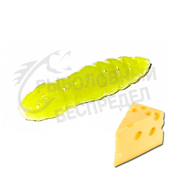 Мягкая приманка Trout HUB Pupa 1.5" yellow сыр