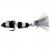Приманка Мандула "Флажок" XXL Fish Модель 12 цв. Черно-Белая