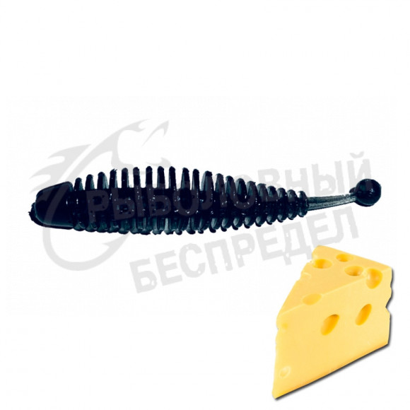 Мягкая приманка Trout HUB Tanta 2.6" black сыр