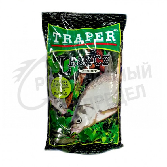 Прикормка Traper Secret Лещ зеленый марципан 1кг art.00189