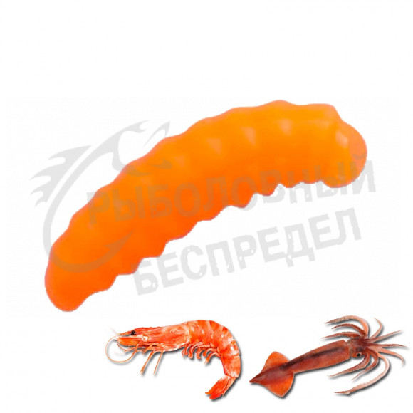 Crazy Fish MF H-Worm Inline 0.7" Sinking 60 шт (6*10) 62-17-77-7 креветка+кальмар цв.77
