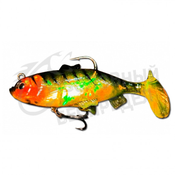 Твистер оснащённый Mikado CRYSTAL FISH WX5563 10 см.-117, 30г. ( 2 шт.)