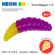 Мягкая приманка Neon 68 Trout Maggot 1.5'' фиолет - желтый сыр
