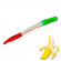 Мягкая приманка Trout HUB Flat Worm 3.1" #303 Italian flag банан