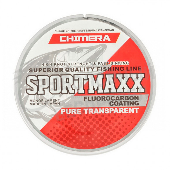 Леска Chimera Sportmaxx Fluorocarbon Coating Pure Transparent 0.40mm 15.2kg 100m