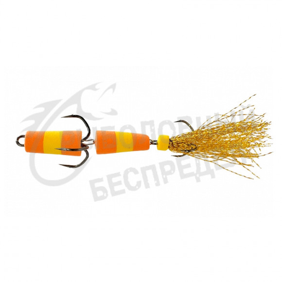 Приманка Мандула "Флажок" XXL Fish Модель 17 цв. Оранжево-Жёлтая