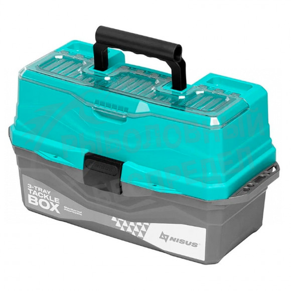Ящик для снастей Tackle Box трехполочный NISUS бирюзовый (N-TB-3-Т)