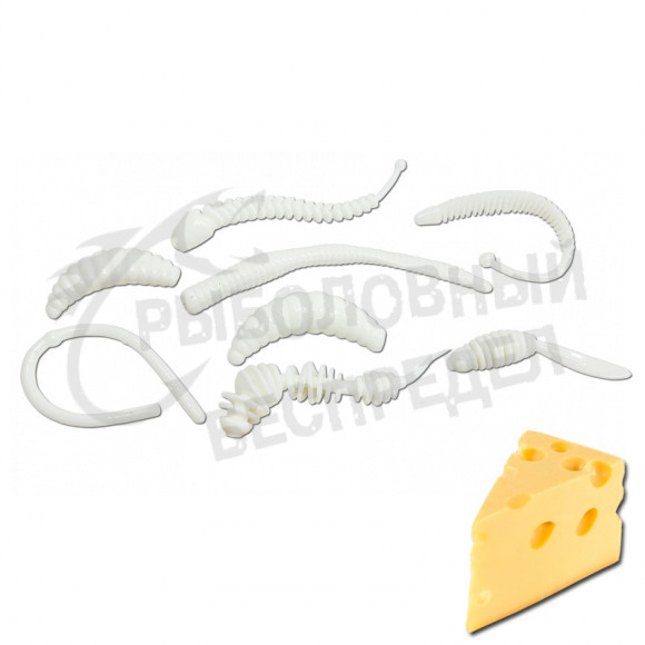 Мягкая приманка Neon 68 Trout Микс Ассорти белый сыр