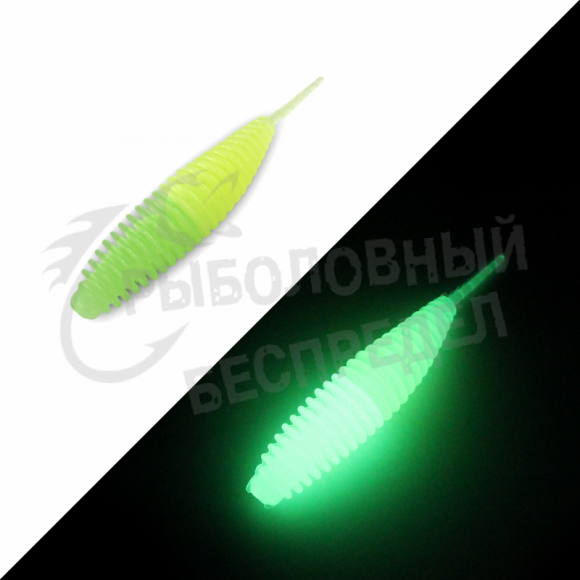 Мягкая приманка GarPRO Larva Glow 70mm 008 сыр