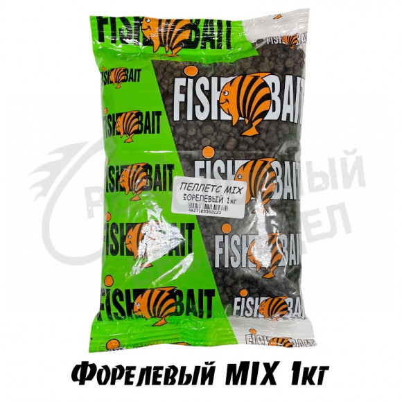 Пеллетс FishBait ICE GOLD 1kg Форелевый MIX