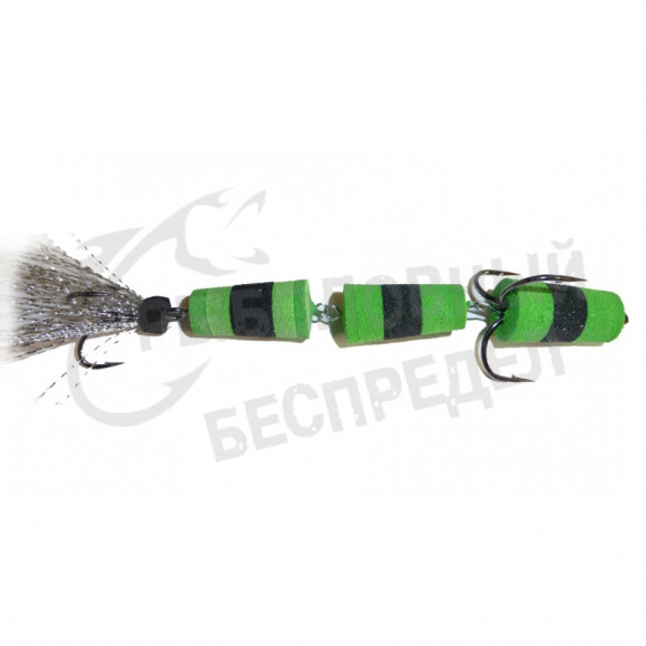 Приманка Мандула "Флажок" XXL Fish Модель 130 цв. Зелено-Черная
