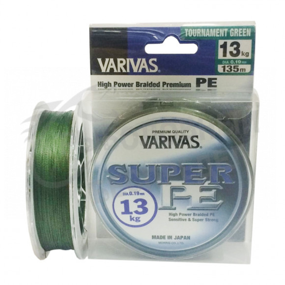 Плетёный шнур Varivas Super PE Green 0.15mm 135m