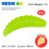 Мягкая приманка Neon 68 Trout Maggot 1.5'' лимонное свечение сыр