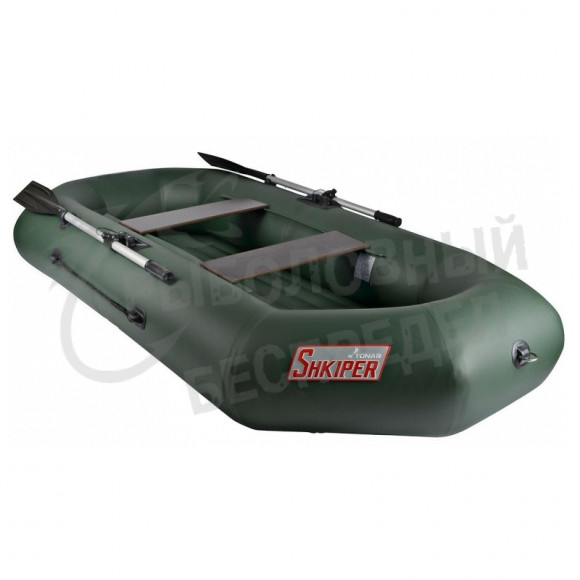 Лодка Шкипер А260 (надувное дно) (зеленый)