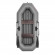 Лодка Шкипер А260 (надувное дно) (серый)