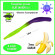 Мягкая приманка Trout HUB Flat Worm 3.1" #205 Purple + Chartreuse UV банан