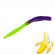 Мягкая приманка Trout HUB Flat Worm 3.1" #205 Purple + Chartreuse UV банан