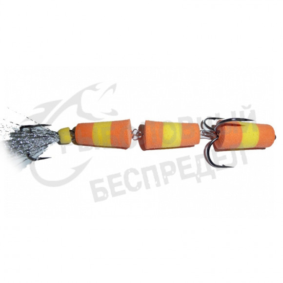 Приманка Мандула "Флажок" XXL Fish Модель 130 цв. Оранжево-Желтая