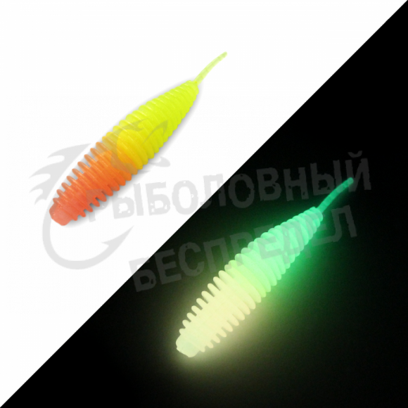 Мягкая приманка GarPRO Larva Glow 70mm 013 сыр