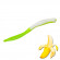 Мягкая приманка Trout HUB Flat Worm 3.1" #217 White + chartreuse банан