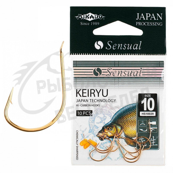 Крючки Mikado SENSUAL - KEIRYU № 10 G (с лопаткой) ( 10 шт.)