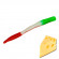 Мягкая приманка Trout HUB Flat Worm 3.1" #303 Italian flag сыр