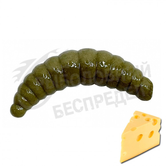 Мягкая приманка Neon 68 Trout Maggot super floating 1.5'' пелетс сыр