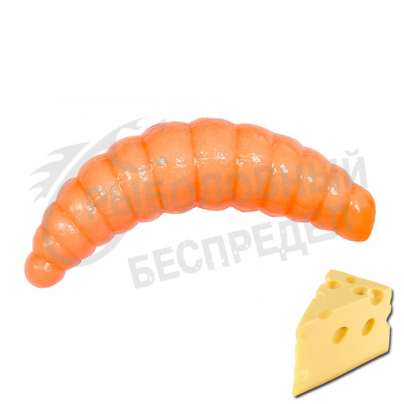 Мягкая приманка Neon 68 Trout Maggot super floating 1.5'' икра сыр